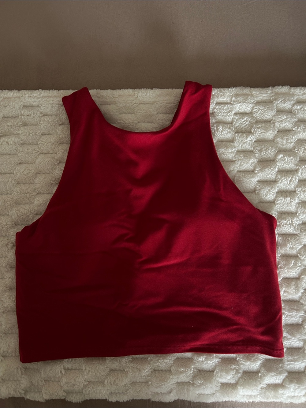 Athleta Crimson High-Neck Crop Tank